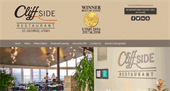 Desktop Screenshot of cliffsiderestaurant.com